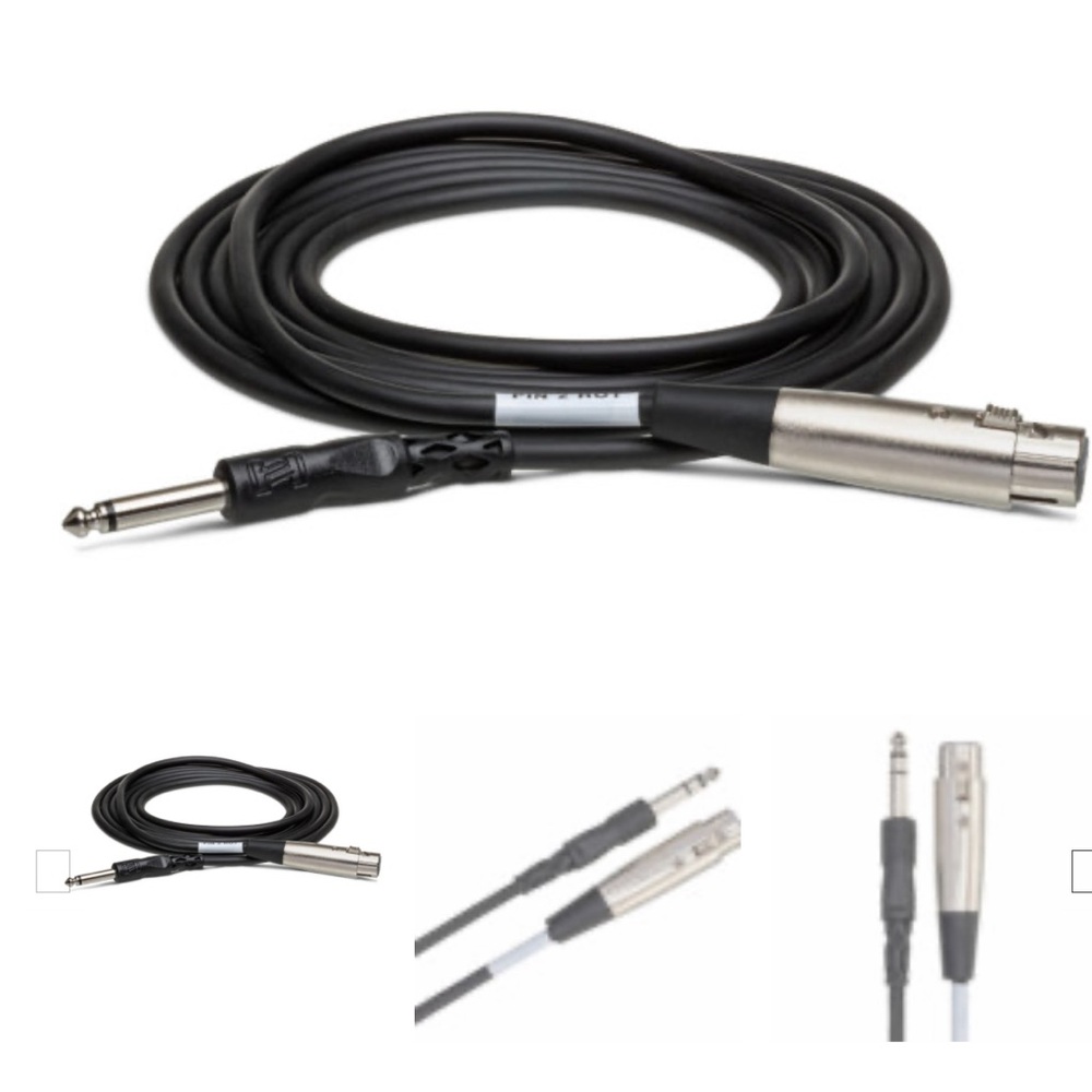 HOSA Balanced Interconnect 5ft XLR3F to 1/4 TRS STX-105F